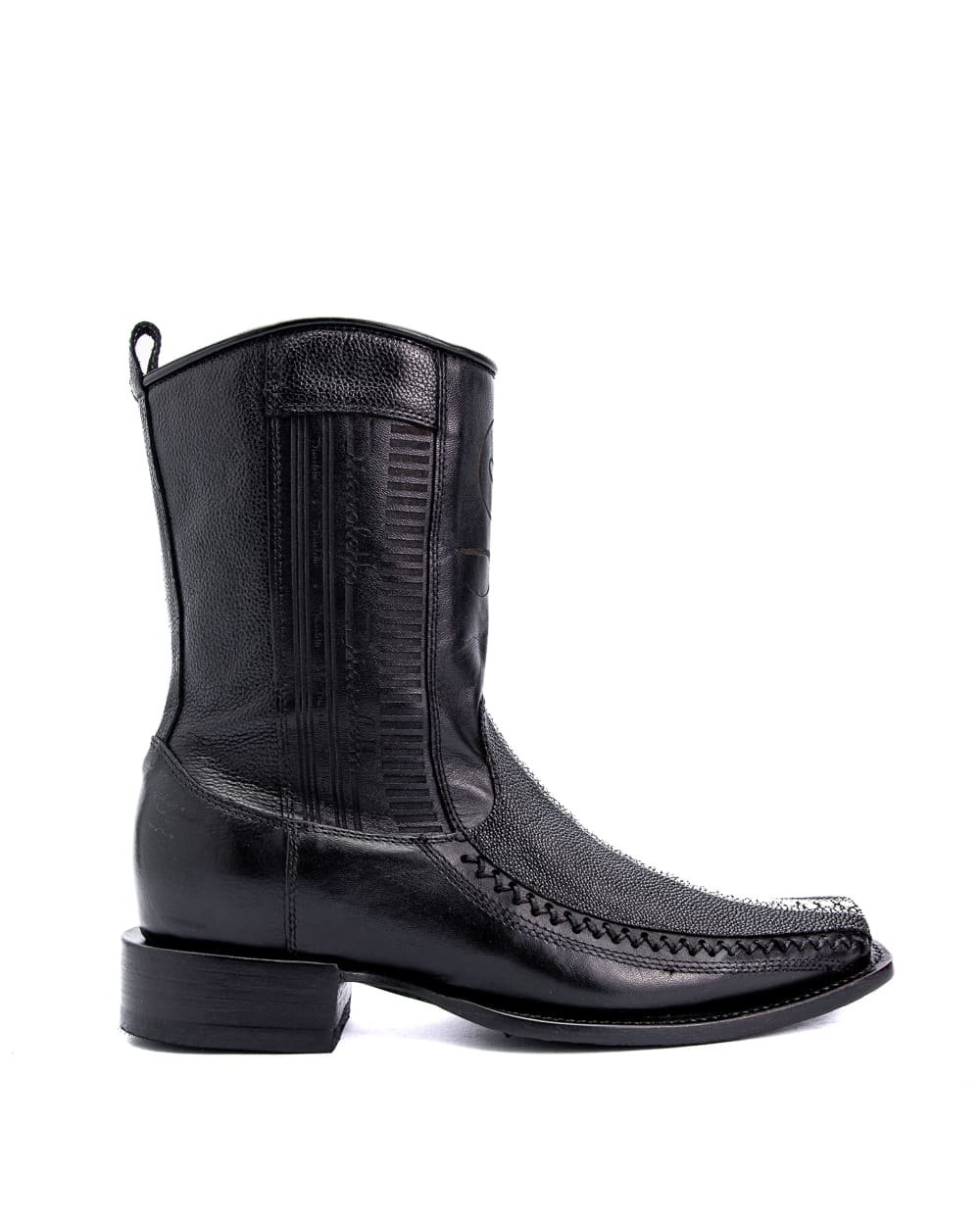 Botines de mantarraya hembra negra para Caballero - Diavoletto Oficial